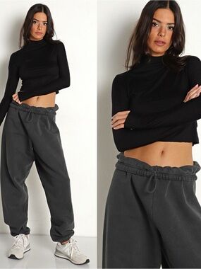 Joah Brown | Cropped Mock Neck Long Sleeve